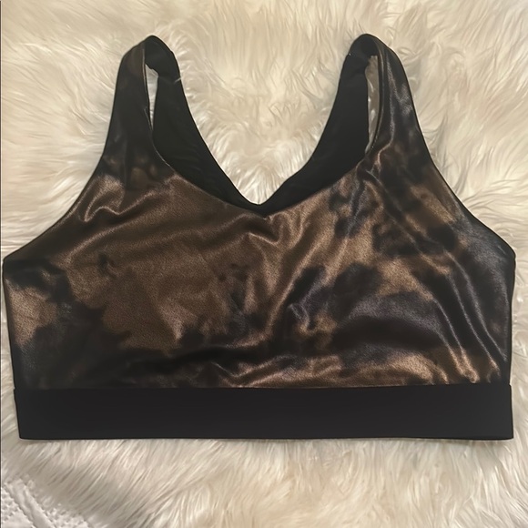 Zyia Bronze Hendrix Metallic Mesh Bra - Picture 1 of 9